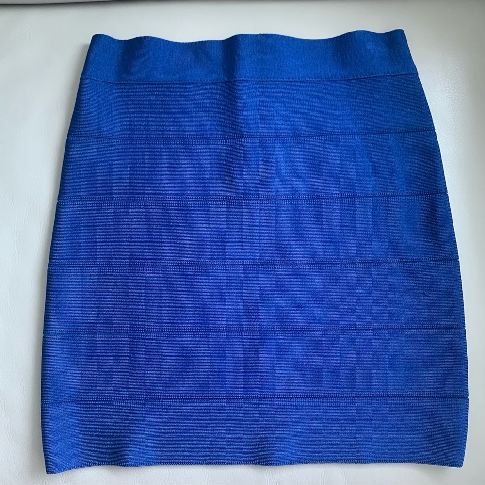 BEBE Electric Blue Bodycon Miniskirt Medium